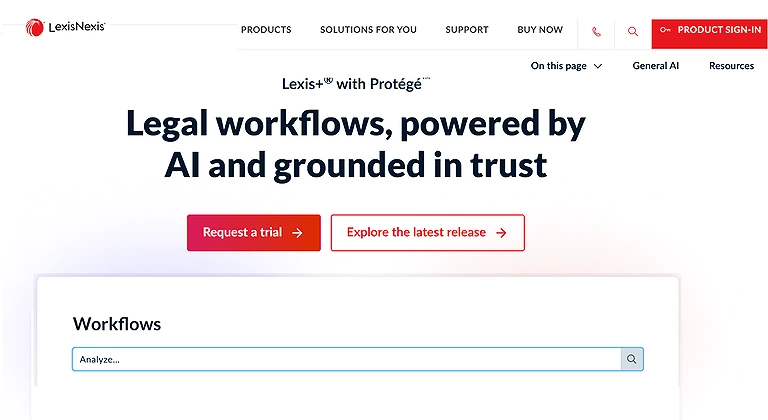 Lexis+ AI   Officela Home page