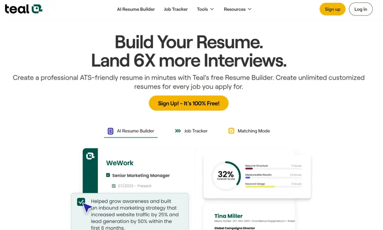Official Source Image: Teal -- AI Resume Builder & Job Application Tracker