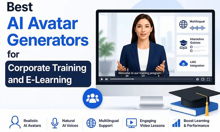 Cover Photo  Best AI Avatar Generators for Corporate Training and E-Learning
