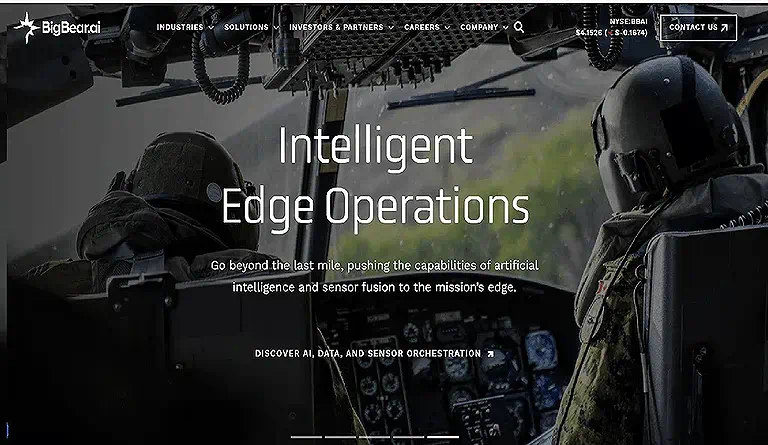 Cover photo BigBear.ai VANE Predictive Intelligence Platform