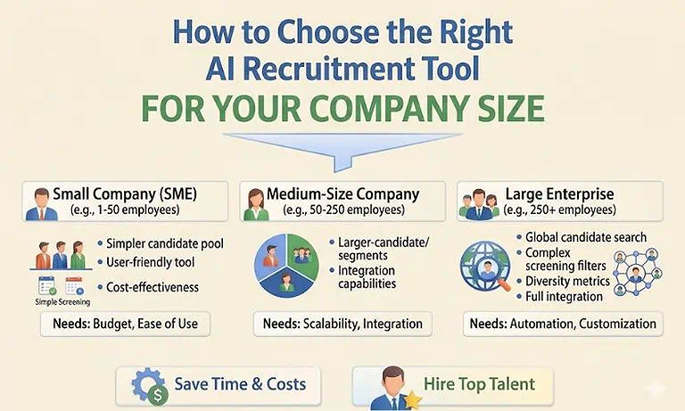 The Right AI Recruitment Tool Depends on Your Company Size in 2026