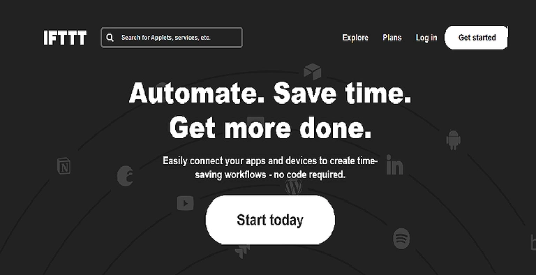 IFTTT (If This Then That) Source page