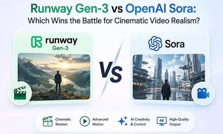 Cover Photo Runway Gen-3 vs OpenAI Sora: Which Wins the Battle for Cinematic Video Realism?