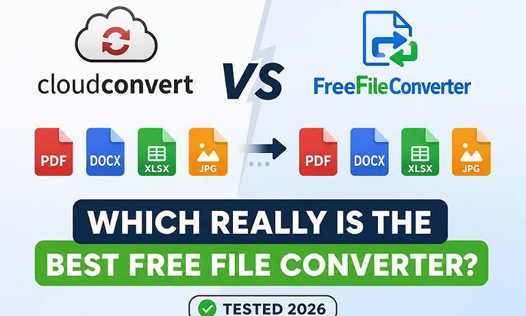 CloudConvert vs. FreeFileConverter: Which Really Is the Best Free File Converter? (Tested 2026)