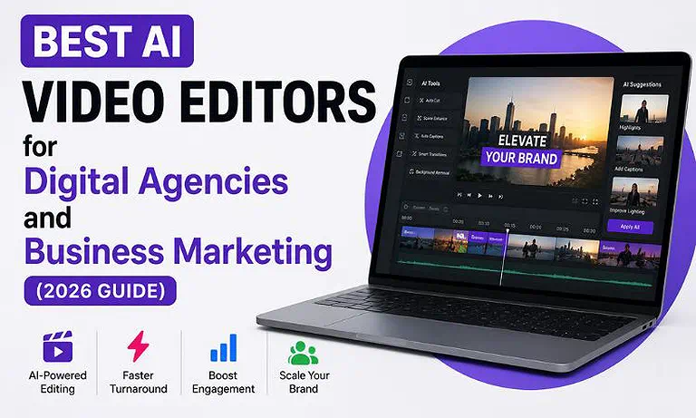 Cover Photo  Best AI Video Editors for Digital Agencies and Business Marketing