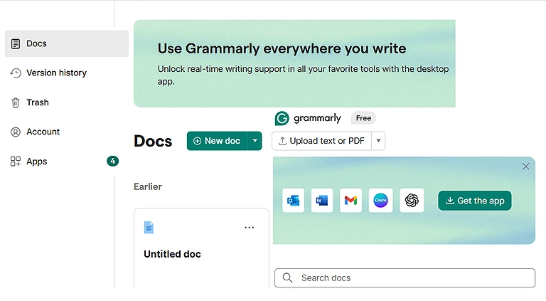Grammarly Home Page