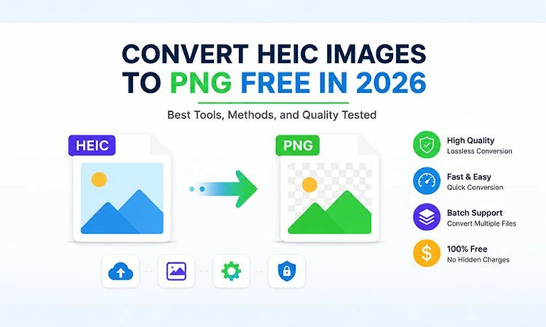 Convert HEIC to PNG Free in 2026: Best Tools, Methods, and Quality Tested