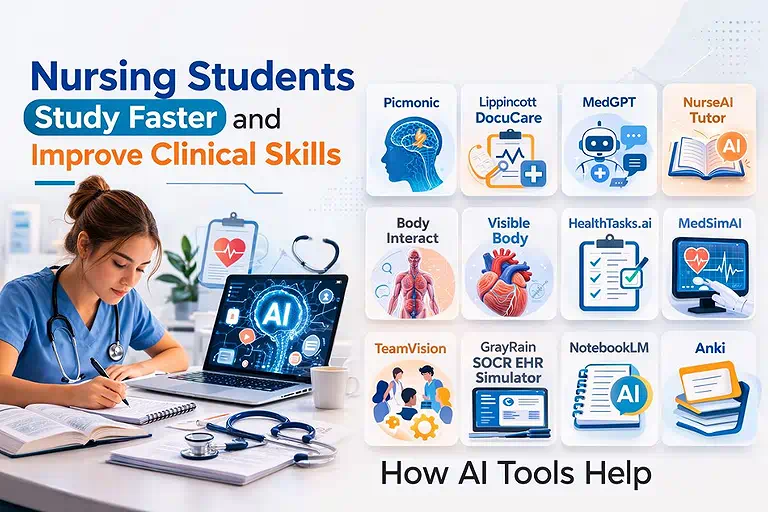 How AI Tools Help Nursing Students Study Faster and Improve Clinical Skills