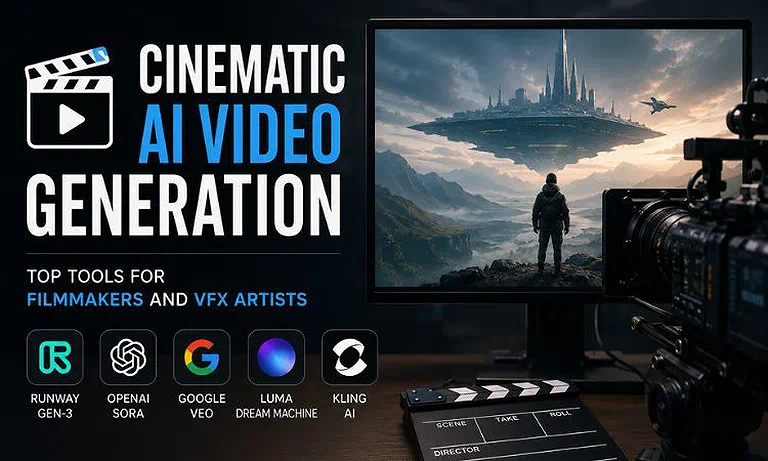 Cover Photo  Cinematic AI Video Generation: Top Tools for Filmmakers and VFX Artists