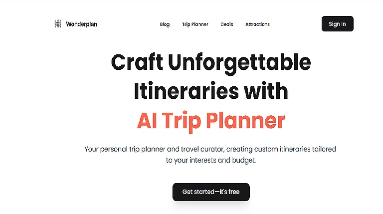 Wonderplan  Home page