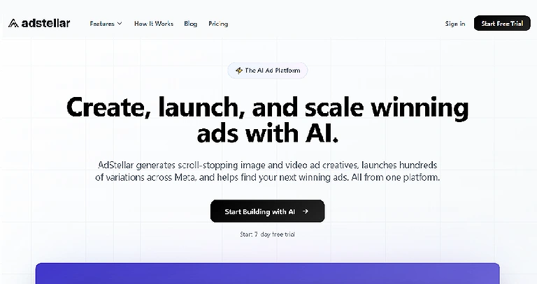 AdStellar AI Official page