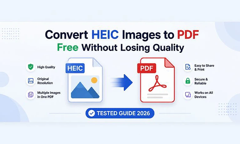 Convert HEIC to PDF Free Without Losing Quality? Tested Tools 2026