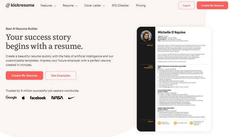 Kick Resume Offocial source
