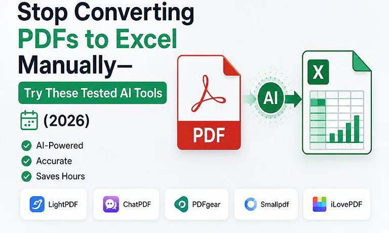 Cover Photo Stop Converting PDFs to Excel Manually—Try These Tested AI Tools (2026)
