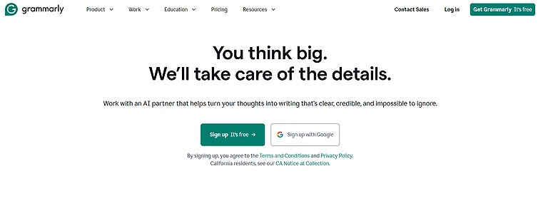 Grammarly is an AI writing assistant