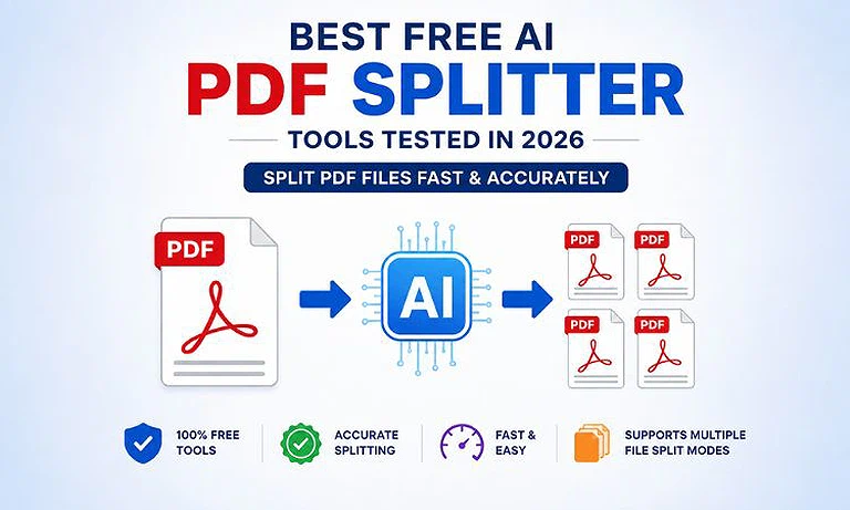 Cover Photo Best Free AI PDF Splitter Tools Tested in 2026