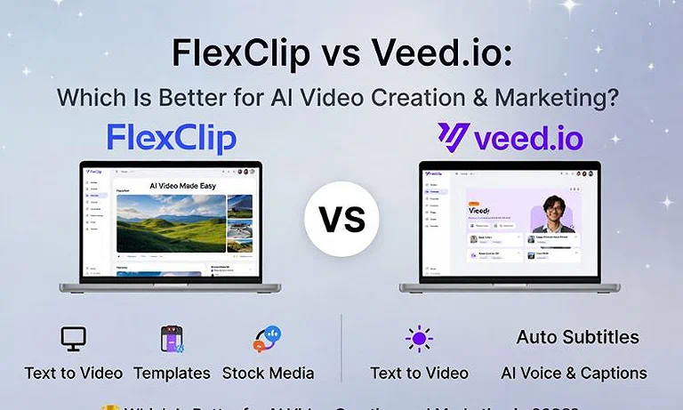 FlexClip vs Veed.io: Which Is Better for AI Video Creation & Marketing?
