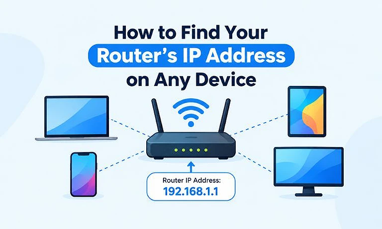 Cover Photo How to Find Your Router’s IP Address on Any Device (Easy Methods)