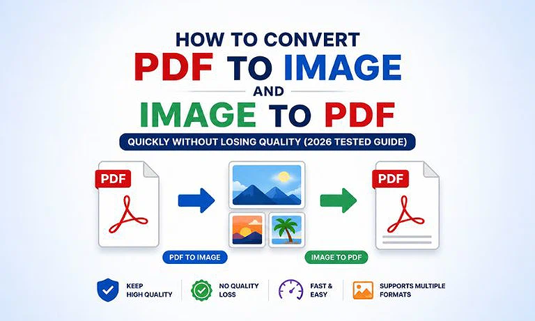 Cover Photo How to Convert PDF to Image and Image to PDF Quickly Without Losing Quality (2026 Tested)