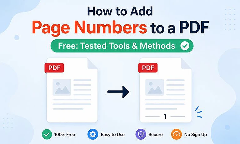 Cover Photo How to Add Page Numbers to a PDF Free: Tested Tools & Methods