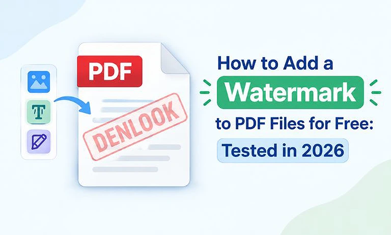 How to Add a Watermark to PDF Files for Free: Tested in 2026
