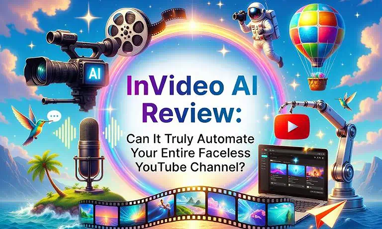 Cover Photo InVideo AI Review: Can It Truly Automate Your Entire Faceless YouTube Channel?