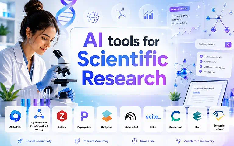 Best AI Tools for Scientific Research to Save Time and Improve Accuracy