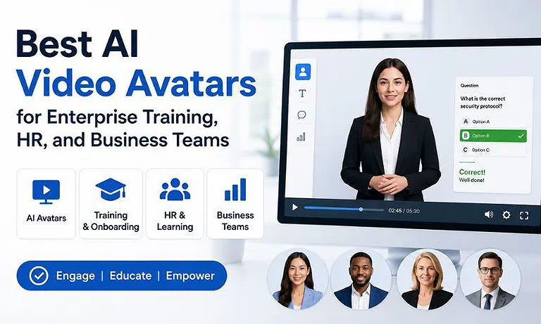 Cover Photo  Best AI Video Avatars for Enterprise Training, HR, and Business Teams