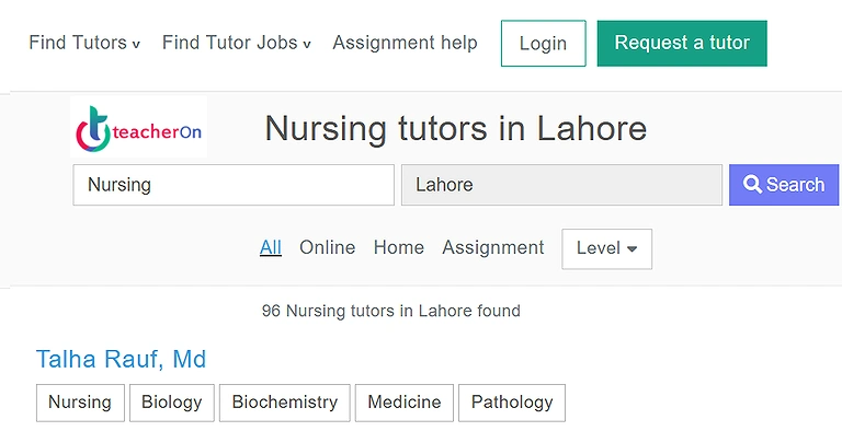 NurseAI Tutor home page