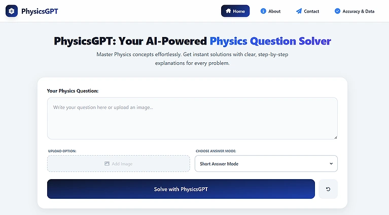 PhysicsGPT (AI Physics Tutor)