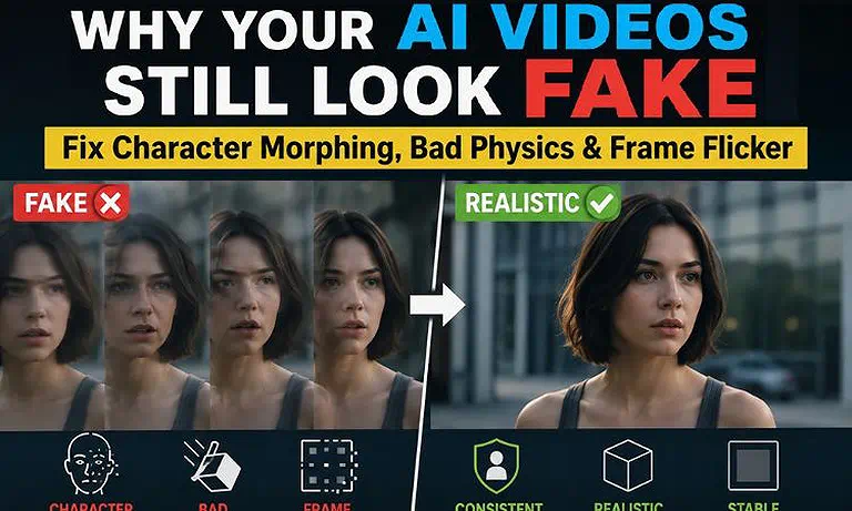 Why AI Videos Look Fake? Fix Character Morphing, Flicker & Bad Physics