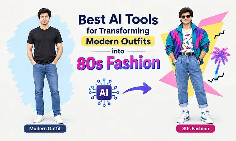 Best AI Tools for Transforming Modern Outfits into 80s Fashion